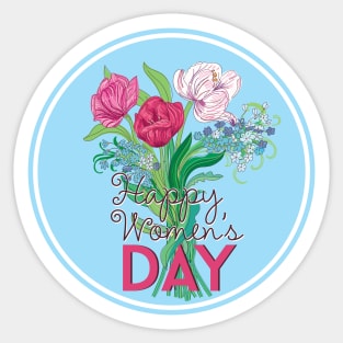 Happy women's day, 8th March Sticker